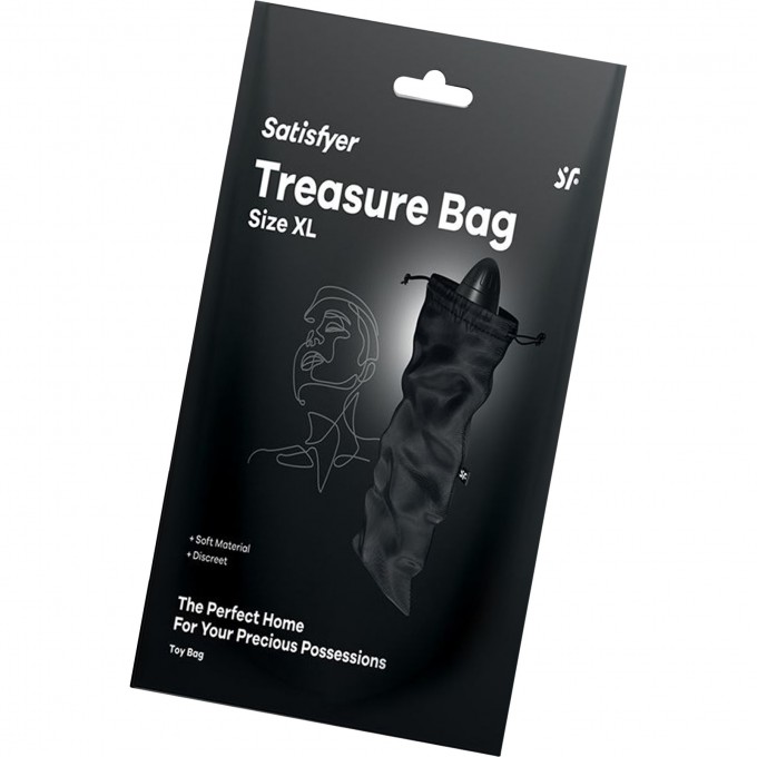 Мешочек SATISFYER TREASURE BAG для хранения игрушек XL черный 4059518