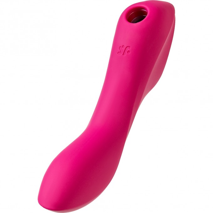 Вакуум-волновой бесконтактный стимулятор клитора SATISFYER Curvy Trinity 3, силикон, красный J2018-249-1