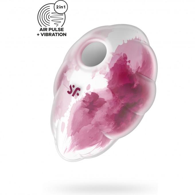 Вакуумный стимулятор клитора SATISFYER CLOUD DANCER, силикон, красный J2018-275-1