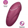 Вибромассажер SATISFYER TAP & CLIMAX 1, силикон, бордовый, 11 см 4046006